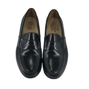 SAS Mens Penny Loafers Black Handsewn Handlasted Dress Shoes Sz 9W